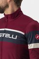 CASTELLI Cyklistický dres s dlouhým rukávem zimní - PASSISTA - bordó