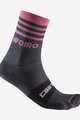 CASTELLI Cyklistické ponožky klasické - GIRO D'ITALIA 2024 - růžová/šedá