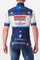 CASTELLI Cyklistická vesta - SOUDAL QUICK-STEP 23 - bílá/modrá