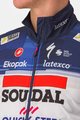 CASTELLI Cyklistická vesta - SOUDAL QUICK-STEP 23 - bílá/modrá