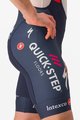 CASTELLI Cyklistické kalhoty krátké s laclem - SOUDAL QUICK-STEP 23 - modrá