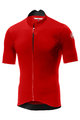 CASTELLI Cyklistický dres s krátkým rukávem - ESPRESSO - červená