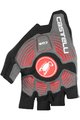 CASTELLI Cyklistické rukavice krátkoprsté - ROSSO CORSA ESPRESSO - červená/černá