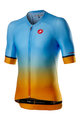 CASTELLI Cyklistický dres s krátkým rukávem - AERO RACE 6.0 - žlutá/světle modrá