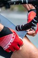 CASTELLI Cyklistické rukavice krátkoprsté - COMPETIZIONE - červená