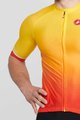 CASTELLI Cyklistický dres s krátkým rukávem - AERO RACE 6.0 - červená/žlutá