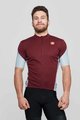 CASTELLI Cyklistický dres s krátkým rukávem - ENTRATA V - bordó/světle modrá