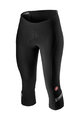 CASTELLI Cyklistické kalhoty 3/4 bez laclu - VELOCISSIMA 2 LADY - černá