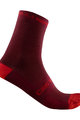 CASTELLI Cyklistické ponožky klasické - SUPERLEGGERA T 12 - bordó
