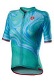 CASTELLI Cyklistický dres s krátkým rukávem - CLIMBER'S 2.0 LADY - tyrkysová/modrá