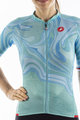 CASTELLI Cyklistický dres s krátkým rukávem - CLIMBER'S 2.0 LADY - tyrkysová/modrá
