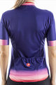 CASTELLI Cyklistický dres s krátkým rukávem - GRADIENT LADY - růžová/fialová