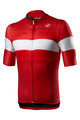 CASTELLI Cyklistický dres s krátkým rukávem - LA MITICA - bílá/červená