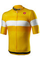 CASTELLI Cyklistický dres s krátkým rukávem - LA MITICA - žlutá/bílá