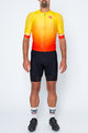 CASTELLI Cyklistický krátký dres a krátké kalhoty - AERO RACE II - černá/žlutá/červená