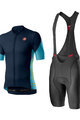 CASTELLI Cyklistický krátký dres a krátké kalhoty - ENTRATA - černá/modrá