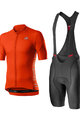 CASTELLI Cyklistický krátký dres a krátké kalhoty - ENTRATA - červená/černá