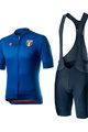 CASTELLI Cyklistický krátký dres a krátké kalhoty - ITALIA 20 - modrá