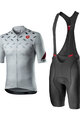 CASTELLI Cyklistický krátký dres a krátké kalhoty - AVANTI - černá/stříbrná/šedá