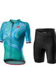 CASTELLI Cyklistický krátký dres a krátké kalhoty - CLIMBER'S 2.0 - černá/modrá