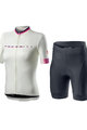 CASTELLI Cyklistický krátký dres a krátké kalhoty - GRADIENT LADY II - modrá/bílá