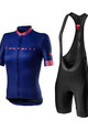 CASTELLI Cyklistický dres s krátkým rukávem - GRADIENT LADY - fialová/růžová/černá