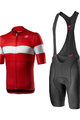 CASTELLI Cyklistický krátký dres a krátké kalhoty - LA MITICA - červená/černá