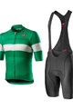 CASTELLI Cyklistický krátký dres a krátké kalhoty - LA MITICA - zelená/černá