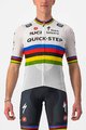 CASTELLI Cyklistický dres s krátkým rukávem - QUICK-STEP 2022 COMPETIZIONE - duhová/bílá