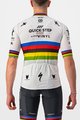 CASTELLI Cyklistický dres s krátkým rukávem - QUICK-STEP 2022 COMPETIZIONE - duhová/bílá