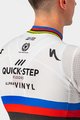 CASTELLI Cyklistický dres s krátkým rukávem - QUICK-STEP 2022 COMPETIZIONE - duhová/bílá