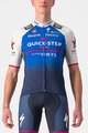 CASTELLI Cyklistický dres s krátkým rukávem - QUICK-STEP 2022 COMPETIZIONE - modrá/bílá