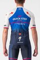 CASTELLI Cyklistický dres s krátkým rukávem - QUICK-STEP 2022 COMPETIZIONE - modrá/bílá
