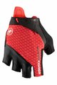 CASTELLI Cyklistické rukavice krátkoprsté - ROSSO CORSA PRO V - červená