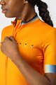 CASTELLI Cyklistický dres s krátkým rukávem - GRADIENT LADY - oranžová