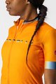 CASTELLI Cyklistický dres s krátkým rukávem - GRADIENT LADY - oranžová