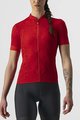 CASTELLI Cyklistický dres s krátkým rukávem - PROMESSA J. LADY - červená