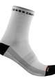 CASTELLI Cyklistické ponožky klasické - ROSSO CORSA 11 LADY - černá/bílá