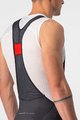 CASTELLI Cyklistické kalhoty krátké s laclem - COMPETIZIONE KIT - černá/stříbrná