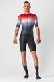 CASTELLI Cyklistický dres s krátkým rukávem - AERO RACE 6.0 - červená/bílá/modrá