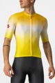 CASTELLI Cyklistický dres s krátkým rukávem - AERO RACE 6.0 - žlutá/bílá