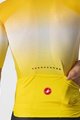 CASTELLI Cyklistický dres s krátkým rukávem - AERO RACE 6.0 - žlutá/bílá