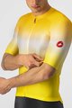 CASTELLI Cyklistický dres s krátkým rukávem - AERO RACE 6.0 - žlutá/bílá