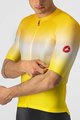 CASTELLI Cyklistický dres s krátkým rukávem - AERO RACE 6.0 - žlutá/bílá