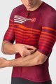 CASTELLI Cyklistický dres s krátkým rukávem - CLIMBER'S 3.0 - červená/bordó