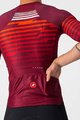 CASTELLI Cyklistický dres s krátkým rukávem - CLIMBER'S 3.0 - červená/bordó