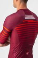 CASTELLI Cyklistický dres s krátkým rukávem - CLIMBER'S 3.0 - červená/bordó