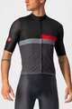 CASTELLI Cyklistický dres s krátkým rukávem - A BLOCCO - černá/šedá/červená