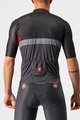 CASTELLI Cyklistický dres s krátkým rukávem - A BLOCCO - černá/šedá/červená