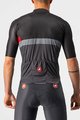 CASTELLI Cyklistický dres s krátkým rukávem - A BLOCCO - černá/šedá/červená